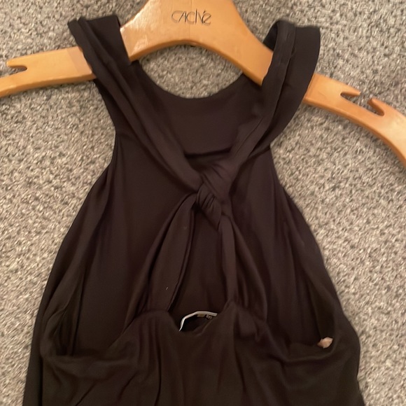 Rebecca Beeson size small black tank top with ruffles - Picture 4 of 5